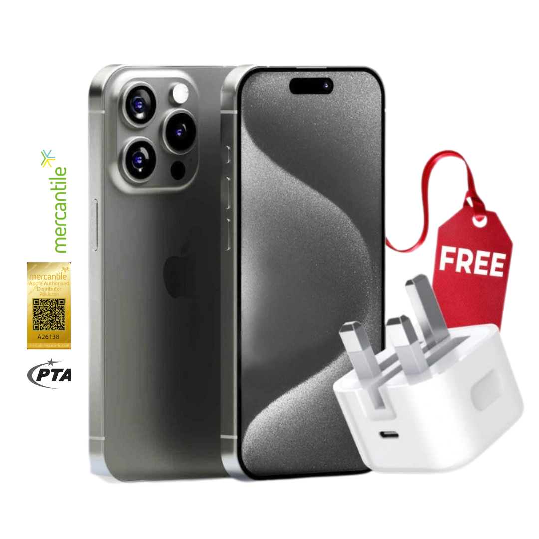 Apple iPhone 15 Pro Max With Free 20W Adapter