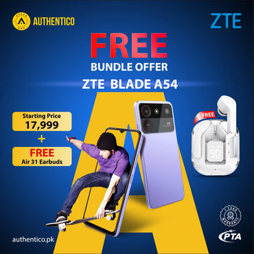 ZTE Blade A54 Dual Sim With Free Earbuds