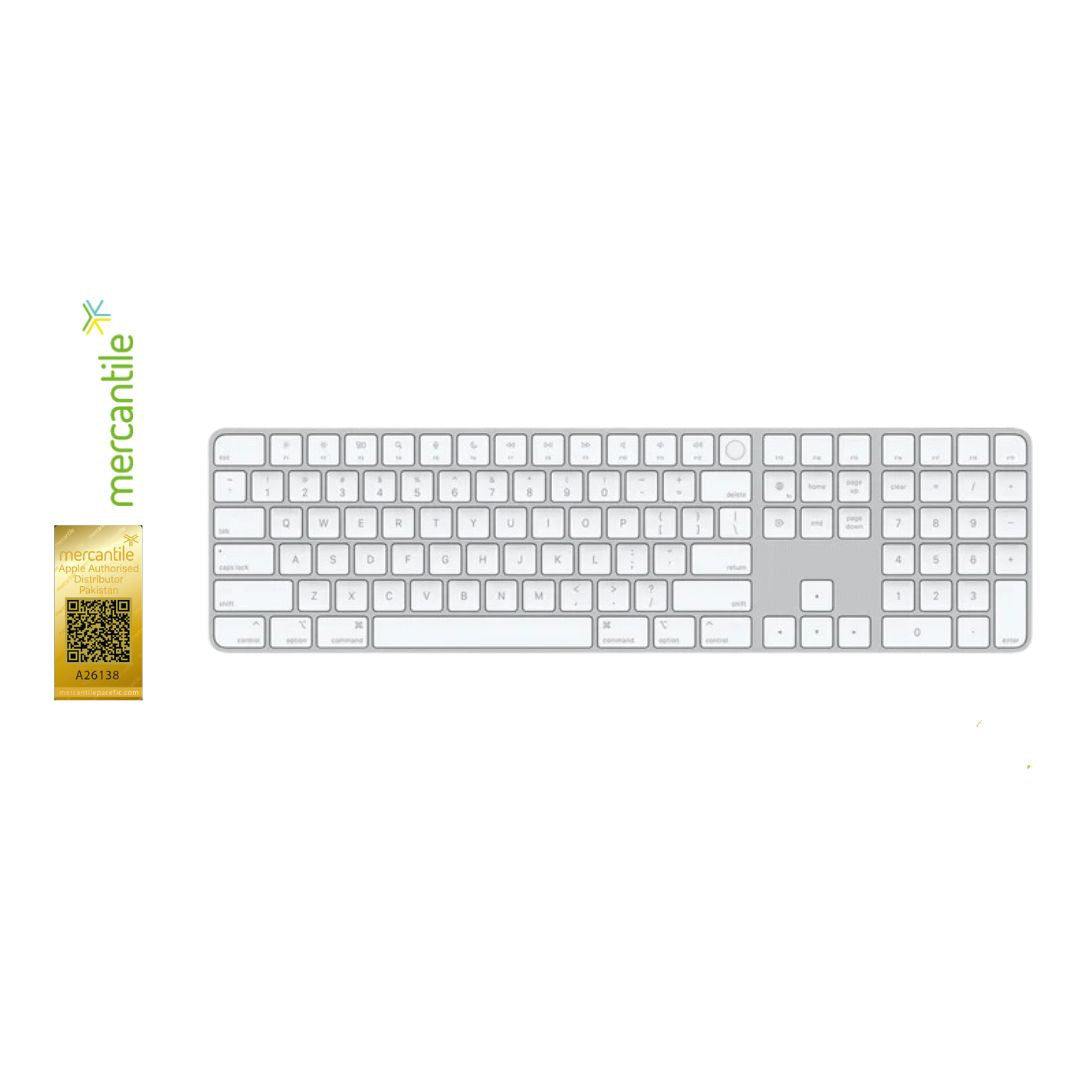 Apple Magic Keyboard with Touch ID and Numeric Keypad for Macbook