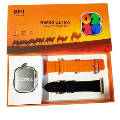 BML France BW30 Ultra Smartwatch Dual Strap Leather & Silicone