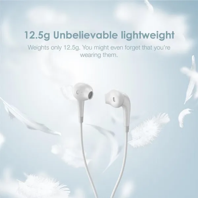 Oraimo Halo 2S Half In-Ear Wired Headphones Black (OEP-E21P)