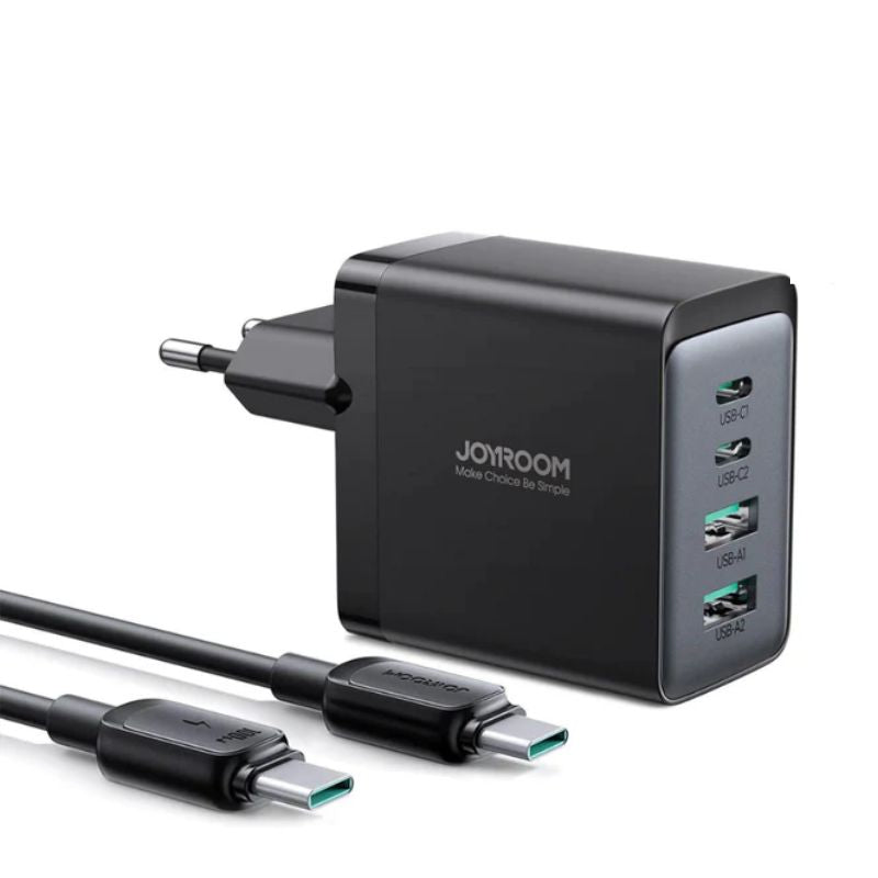 Joyroom Gan Ultra 67W 2C2A Fast Charger+100W C TO C Cable 1.2M TCG02 - Authentico Technologies 